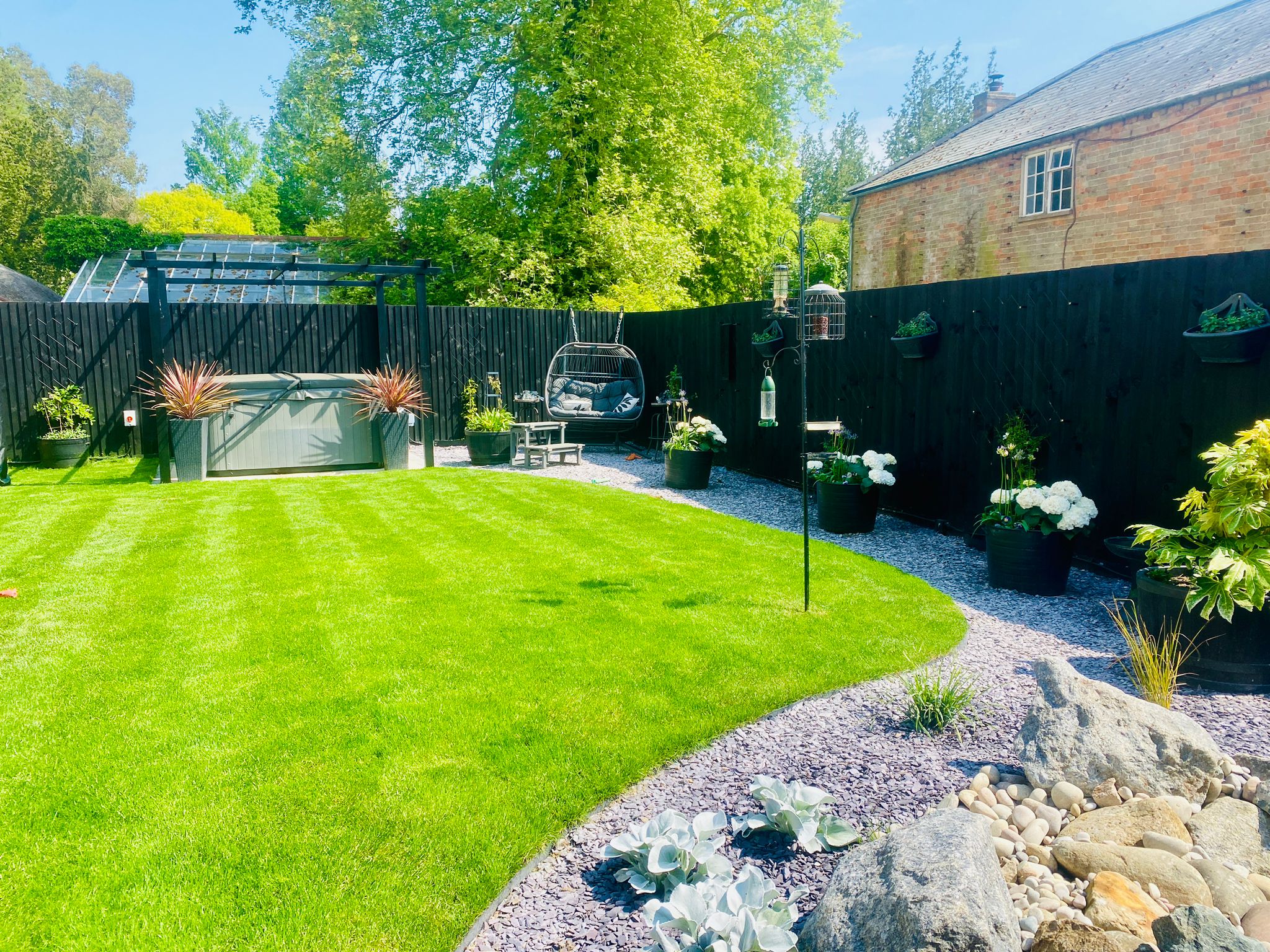 Beautiful landscaped garden